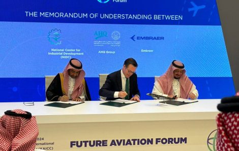 AHQ Group, NIDC and Embraer to cooperate in the development of aerospace ecosystem in the Kingdom of Saudi Arabia